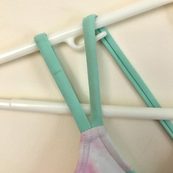 *Donating soon* Tie Dye One Piece Open Back Bathing Suit - Picture 3 of 10